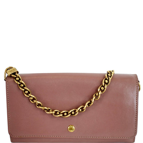 LOUIS VUITTON Sarah Cuir Boudoir Chain Wallet Rose Velours  - Last Call