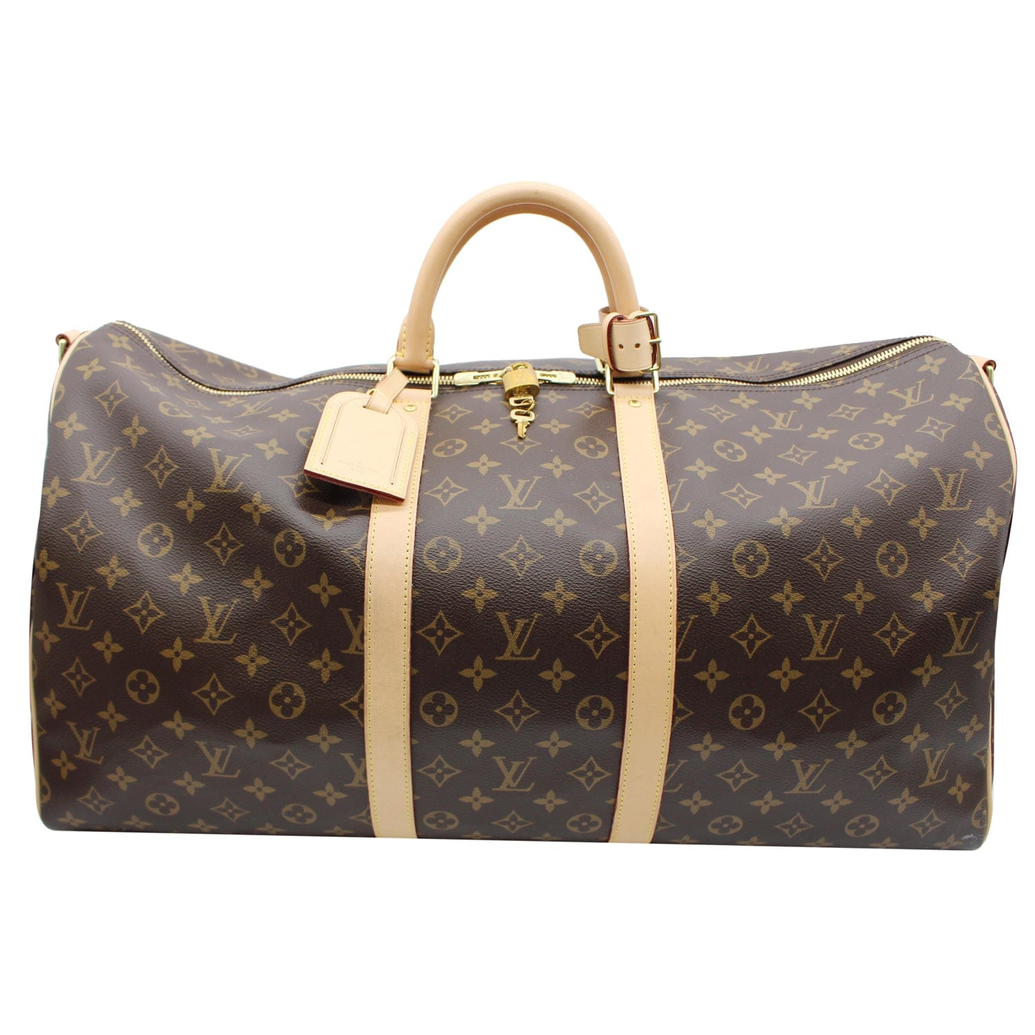 Louis Vuitton - Keepall Bandoulière 55 - Brown - Monogram Canvas - Women - Travel Bag - Luxury