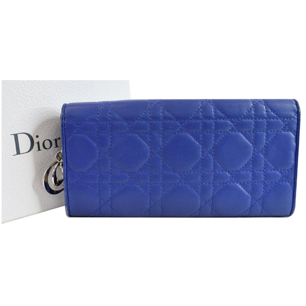 Christian Dior Cannage Lady Dior Charm Leather Pouch