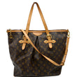 LOUIS VUITTON Palermo GM Monogram Canvas Tote Shoulder Bag Brown