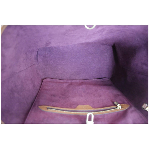 Interior view lv Neverfull MM Since 1854 Jacquard Bag 