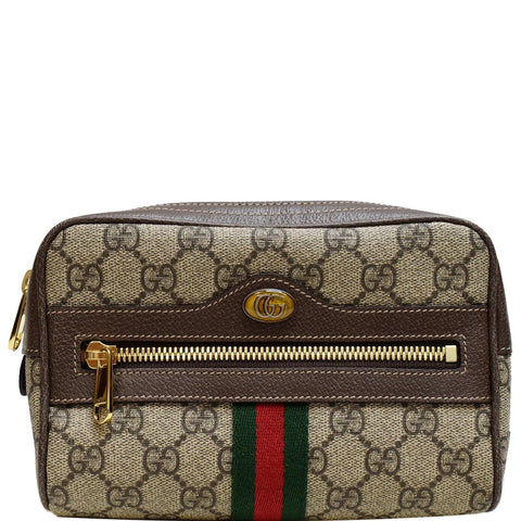 GUCCI Ophidia Small GG Supreme Canvas Web Belt Bag Brown 517076 - Final Sale