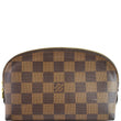 LOUIS VUITTON Damier Ebene Cosmetic Pouch Brown