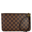 LOUIS VUITTON Pochette Wristlet Pouch Damier Ebene Neverfull MM Brown