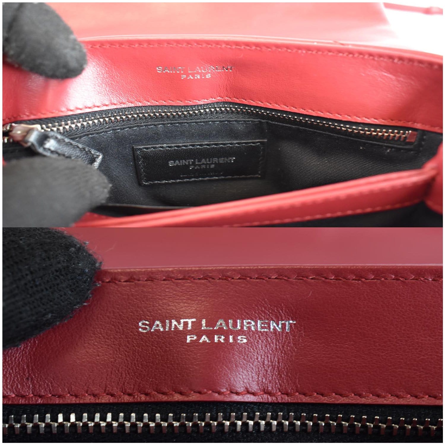 Yves Saint Laurent, Bags, Shiny Red Ysl Toy Loulou Bag