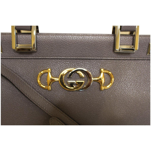 Gucci Zumi Medium Grainy Leather Top Handle Bag Dusty Grey 564714