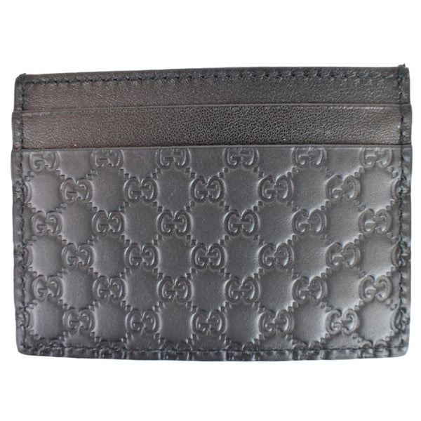 GUCCI Microguccissima Card Case Black 476010