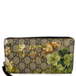 Gucci Blooms Zip Around GG Canvas Wallet Women Beige