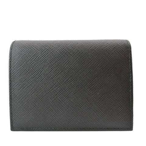 PRADA Small Saffiano Leather Wallet Black