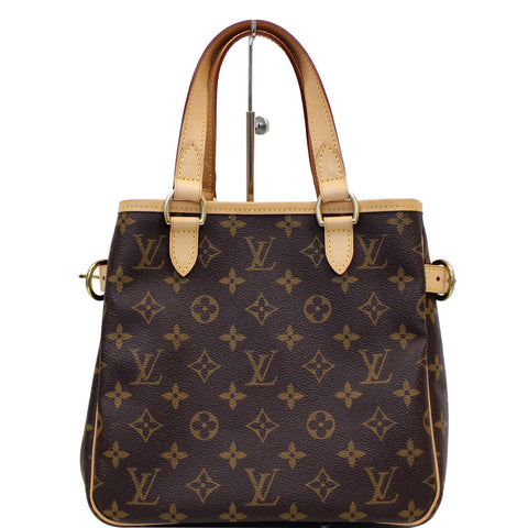 LOUIS VUITTON Batignolles Vertical Monogram Canvas Tote Bag Brown