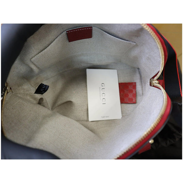 Gucci Dome Convertible Micro Guccissima Hand Bag deep interior