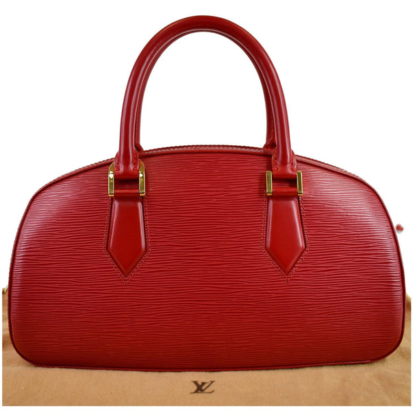 LOUIS VUITTON Jasmine Epi Leather Satchel Bag Red - Final Sale
