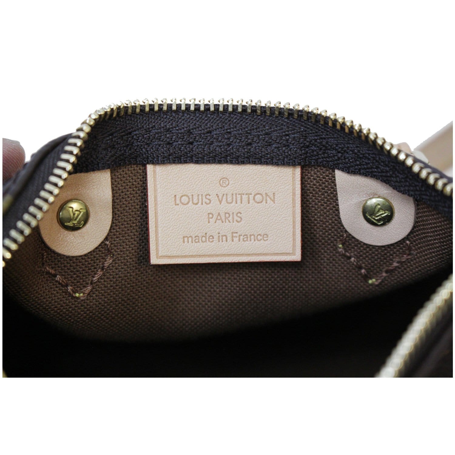 Nano speedy / mini hl leather crossbody bag Louis Vuitton Brown in Leather  - 32927453