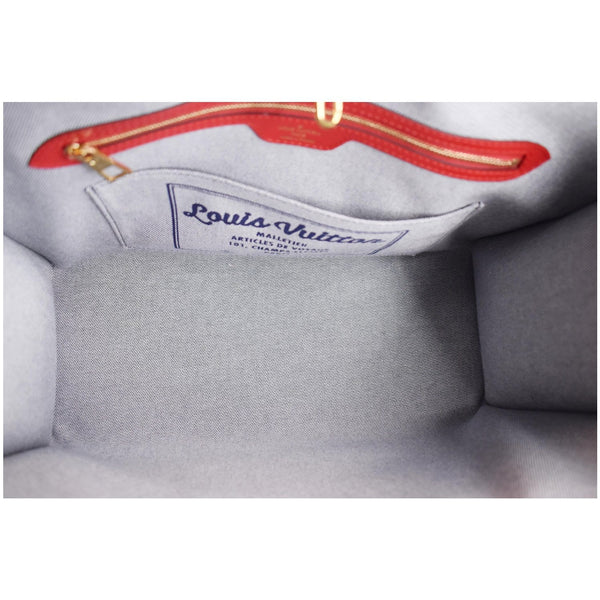 LOUIS VUITTON Onthego GM Autres Toiles Monogram Denim Shoulder Bag Blue/Red