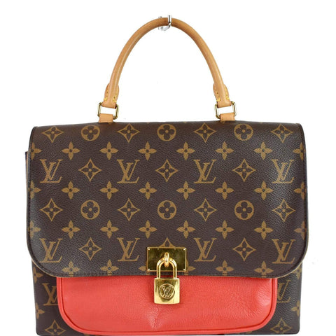 LOUIS VUITTON Marignan Monogram Canvas Shoulder Bag Coquelicot - Final Sale