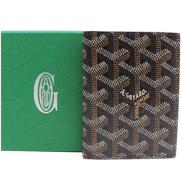GOYARD Bi-Fold Coated Canvas Wallet Black