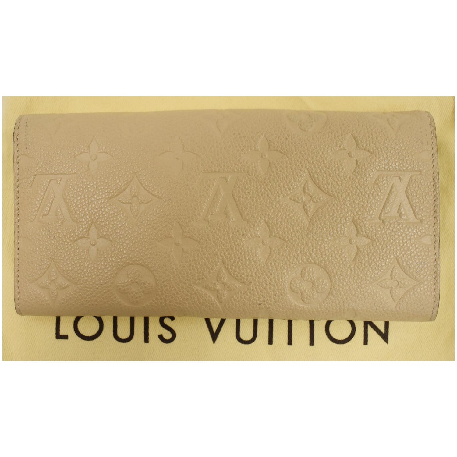 Louis Vuitton Ivory Monogram Empreinte Leather Compact Curieuse 3lva73  Wallet, Louis Vuitton