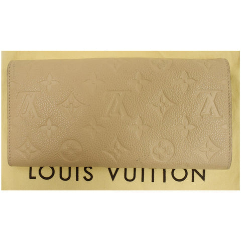 LOUIS VUITTON Curieuse Monogram Empreinte Leather Wallet Bronze
