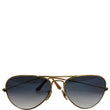 RAY-BAN Aviator RB3025 Gold Frame Light Blue Gradient Sunglasses