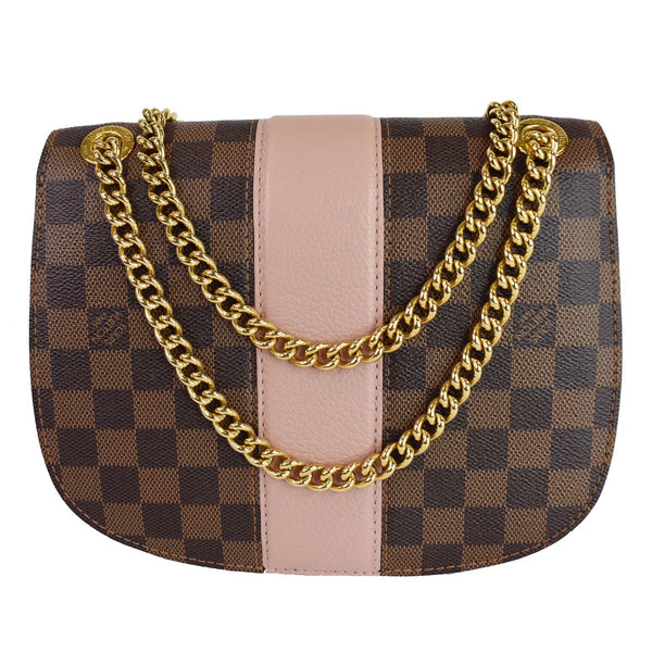 Louis Vuitton Wight Damier Ebene Crossbody Bag Magnolia - golden chain