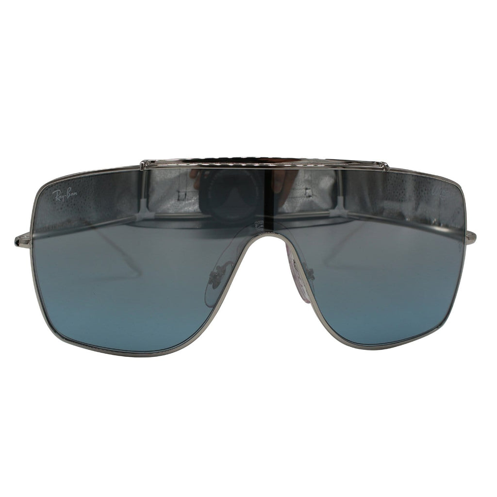 RAY-BAN RB3697 003/Y0 Wings II Sunglasses Light Blue/Silver Mirror Gra