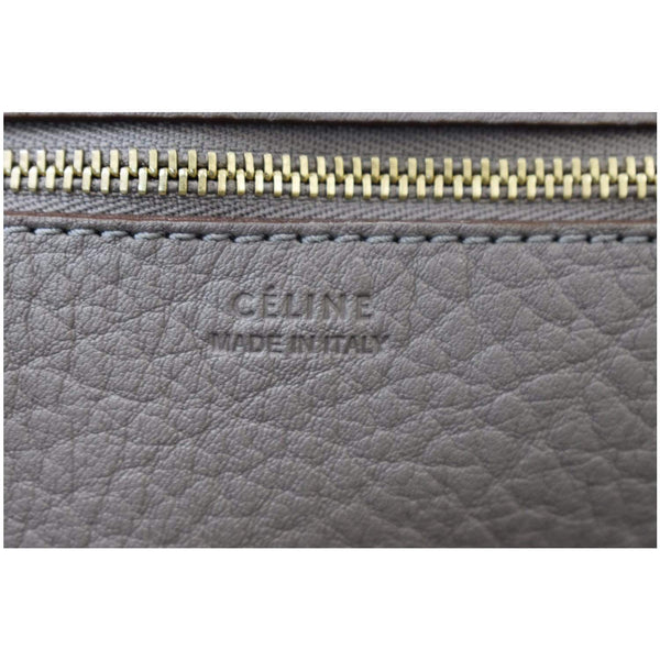 CELINE Tie Knot Mini Leather Tote Bag Grey
