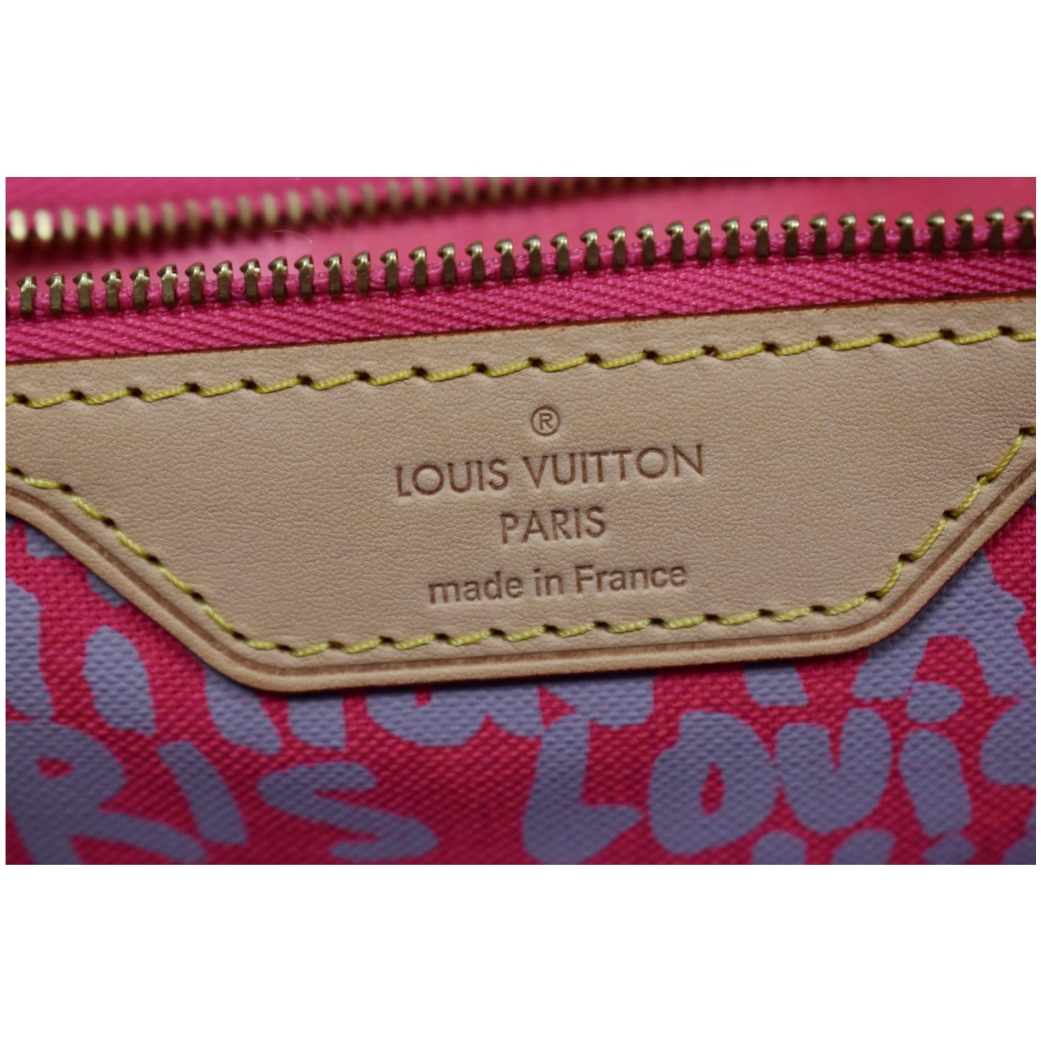 Louis Vuitton Monogram Graffiti Neverfull GM Tote Bag Vert M93703 LV Auth 29943A