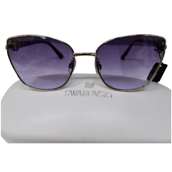 Swarovski SK0167 16Z Square Women Sunglasses Grey Gradient Lens