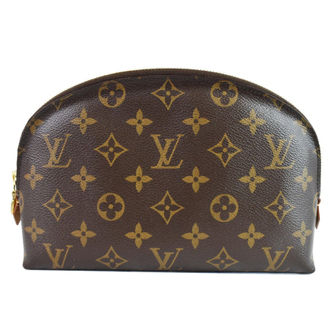 LOUIS VUITTON Monogram Canvas Cosmetic Pouch Brown