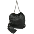 STELLA MCCARTNEY Falabella Large Faux Leather Chain Shoulder Bag Black