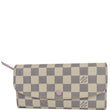 LOUIS VUITTON Emilie Damier Azur Wallet White
