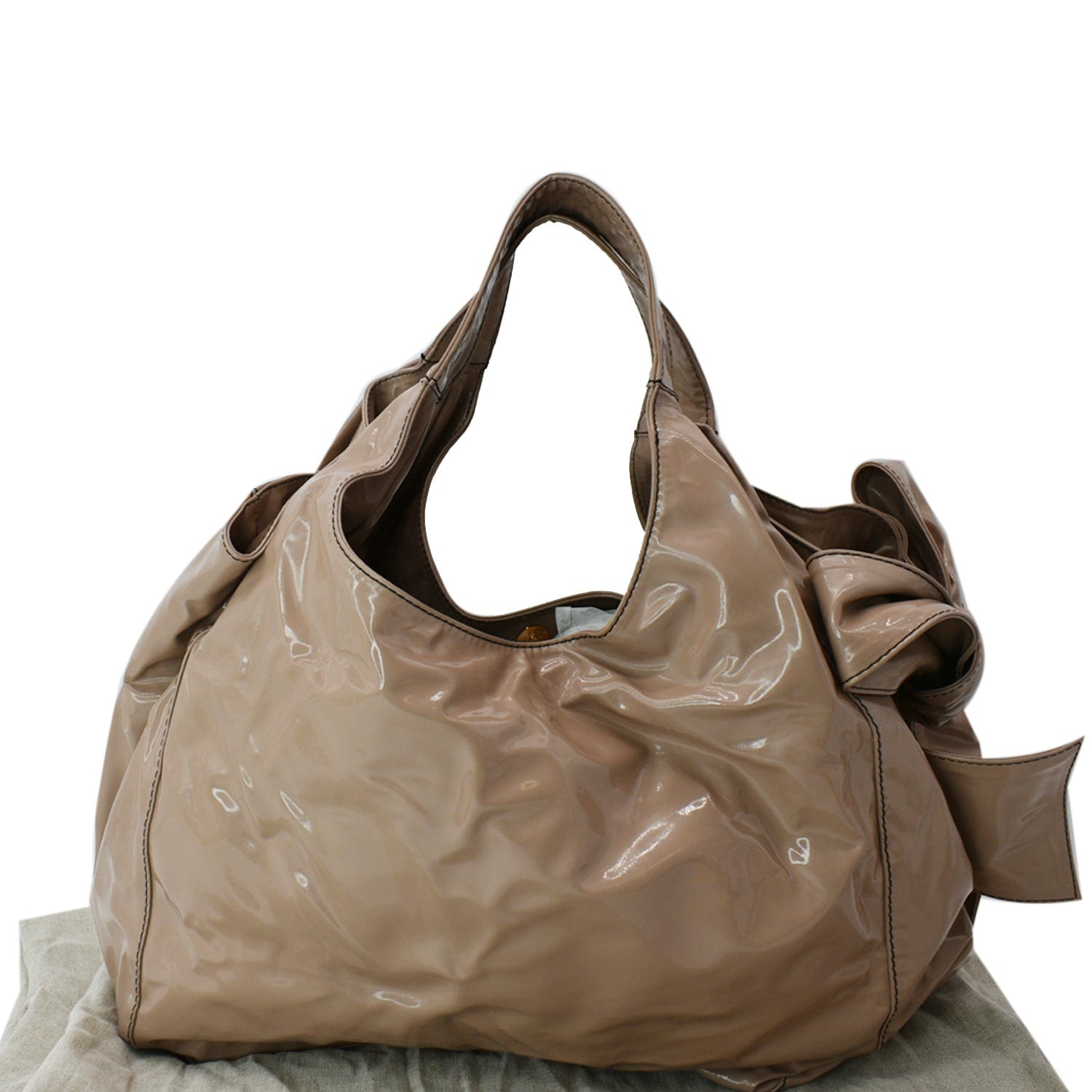 VALENTINO GARAVANI Black Patent Leather Handbag #29104 – ALL YOUR BLISS