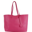 YVES SAINT LAURENT Large Leather Shopping Tote Bag Pink