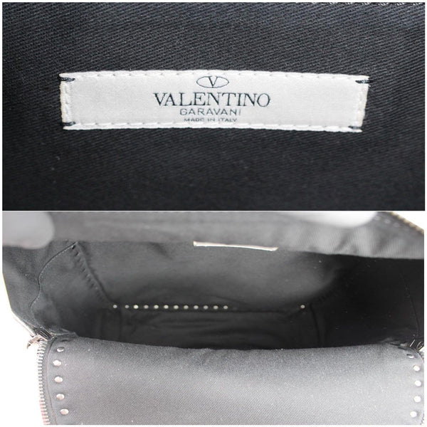 VALENTINO Garavani Rockstud Leather Backpack Light Green