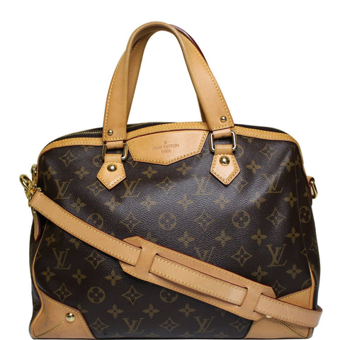 LOUIS VUITTON Monogram Canvas Retiro PM Shoulder Bag Brown