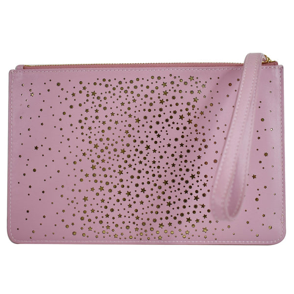SALVATORE FERRAGAMO Vara Twinkle Wristlet Pouch Pink