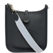 Hermes Evelyne TPM Clemence Leather Shoulder Bag Black