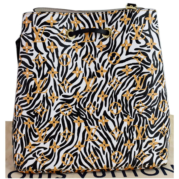 LOUIS VUITTON NeoNoe MM Monogram Jungle Canvas Shoulder Bag Ivory