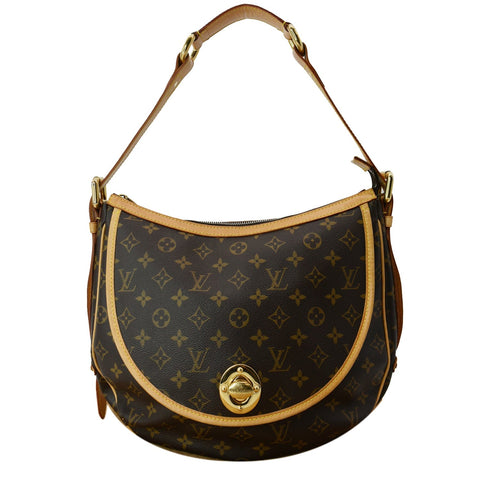 LOUIS VUITTON Tulum GM Monogram Canvas Shoulder Bag Brown