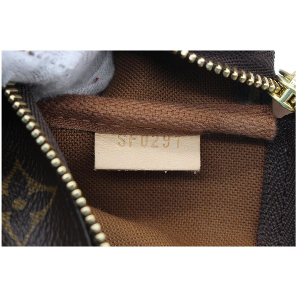 LOUIS VUITTON Mini Pochette Monogram Canvas Accessoires Pouch Brown