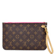 Louis Vuitton Pochette Wristlet Pouch Neverfull MM Brown