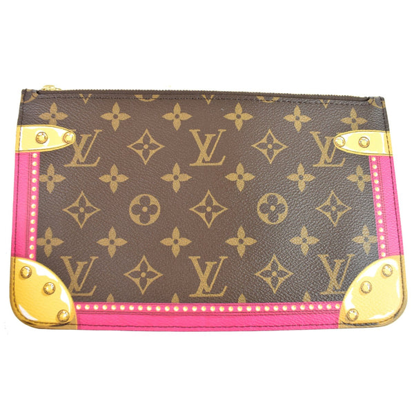 LOUIS VUITTON Wristlet Pouch Monogram Summer Trunk Neverfull MM Brown