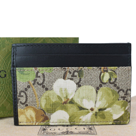 GUCCI Blooms GG Supreme Monogram Card Case Beige | DDH