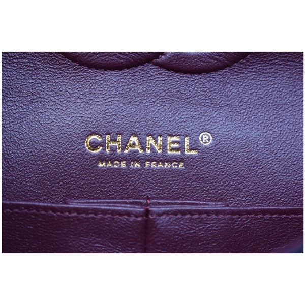 CHANEL Classic Double Flap Medium Leather Shoulder Bag Black