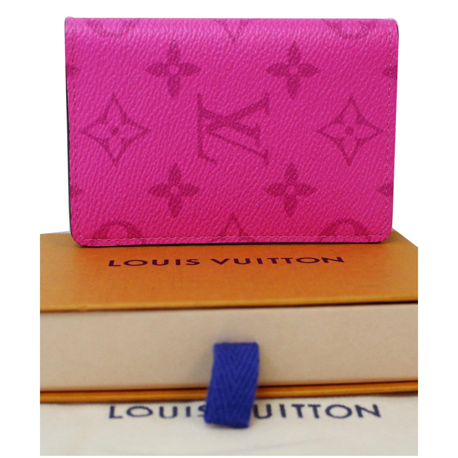 Pocket organizer leather small bag Louis Vuitton Pink in Leather - 31591783