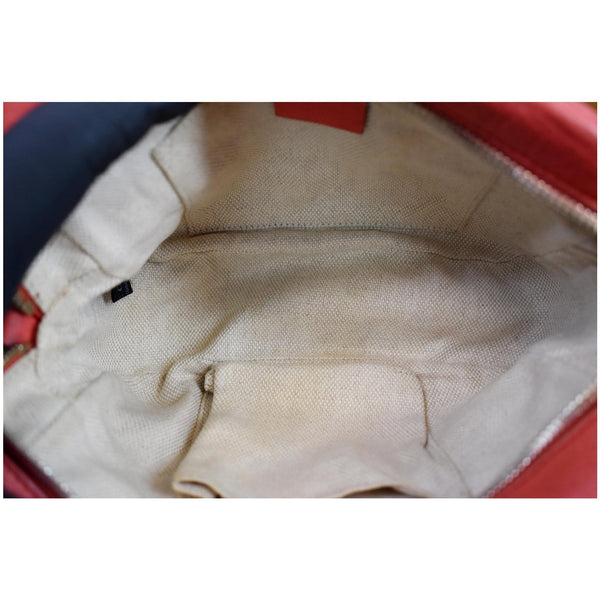 Gucci Soho Disco Pebbled Leather Small Crossbody Bag - deep interior