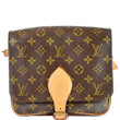Louis Vuitton Cartouchiere PM Monogram Canvas Tote Bag - front view
