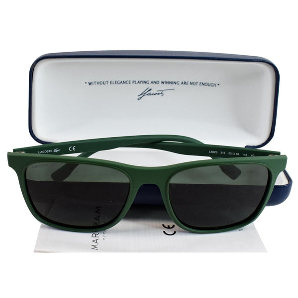 Lacoste Square Men Green Sunglasses with cover box
