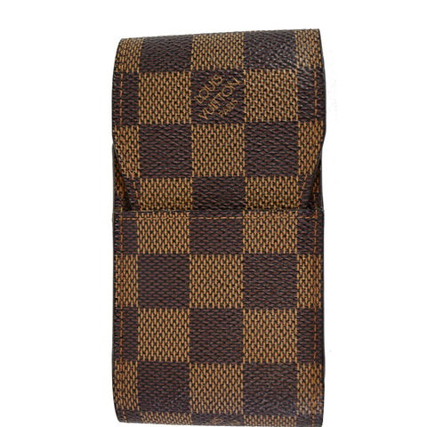 LOUIS VUITTON Damier Ebene Etui Cigarette Case Brown
