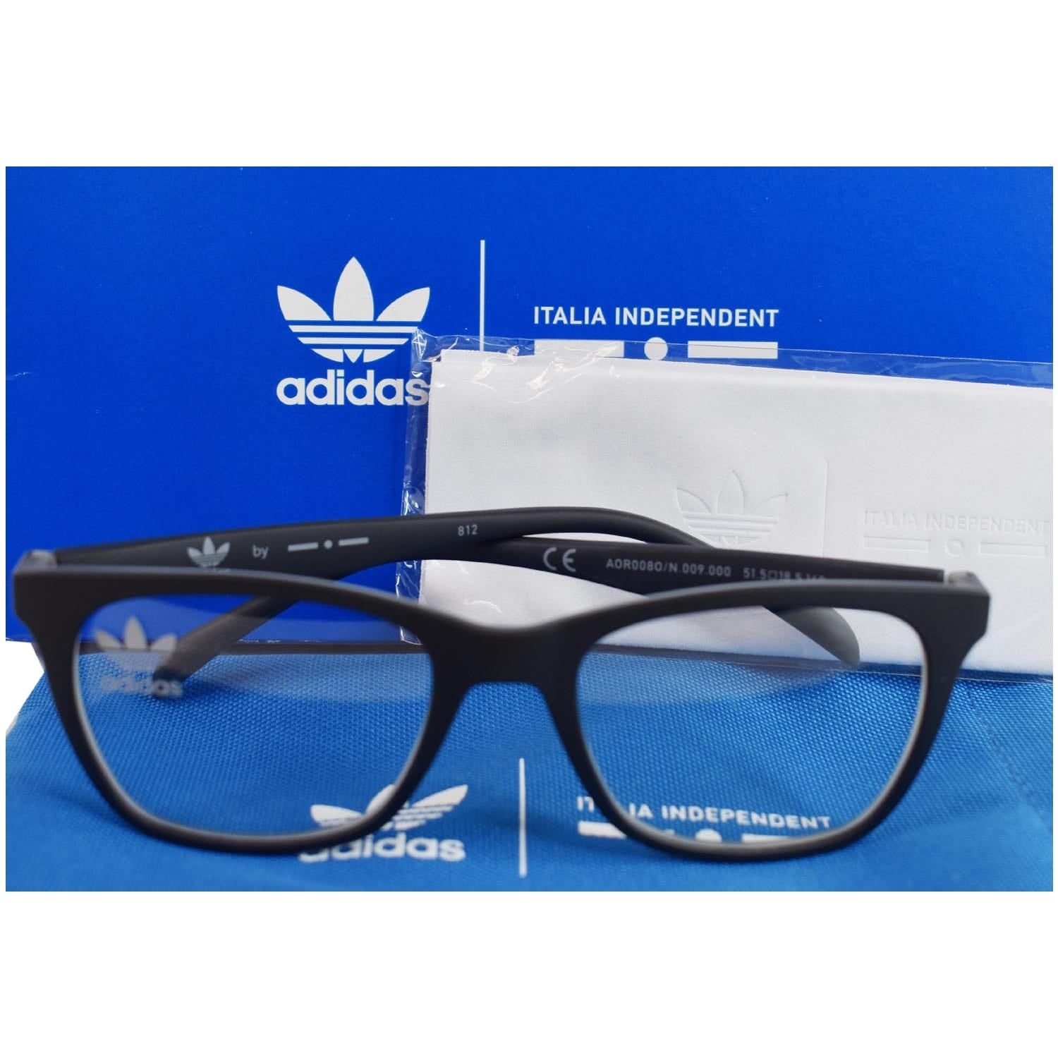 ADIDAS 009.000 Black Frame Eyeglasses Demo